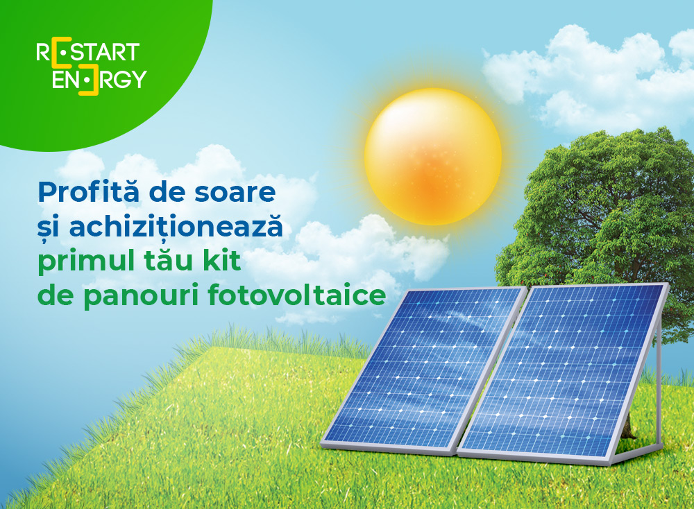 Profită de soare și achiziționează primul tău kit de panouri fotovoltaice