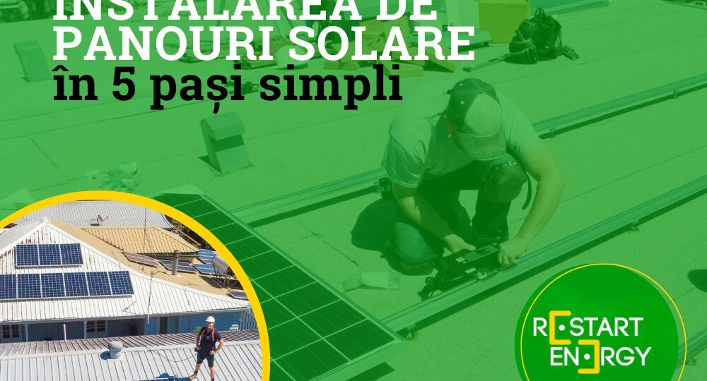 Instalarea de panouri solare în 5 pași simpli